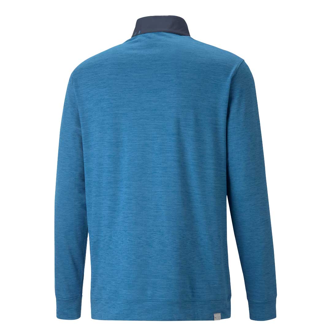 Puma - Men's Cloudspun Colorblock 1/4 Zip Sweater (537463 06
