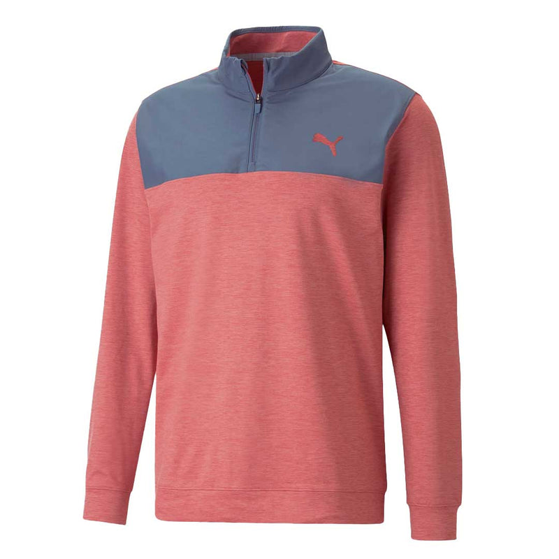Puma - Men's Cloudspun Colorblock 1/4 Zip Sweater (537463 07)