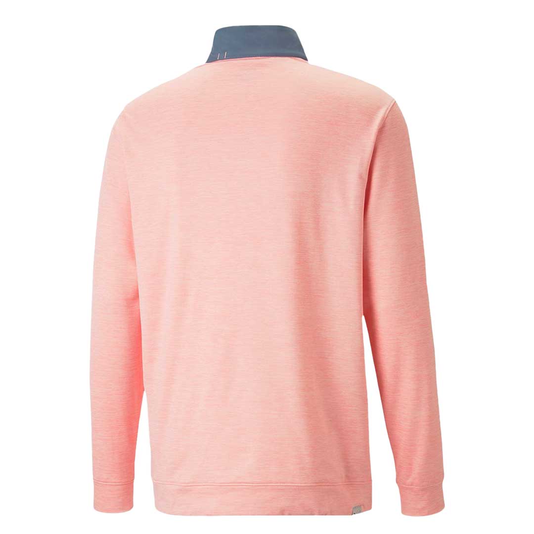 Puma - Men's Cloudspun Colorblock 1/4 Zip Sweater (537463 05