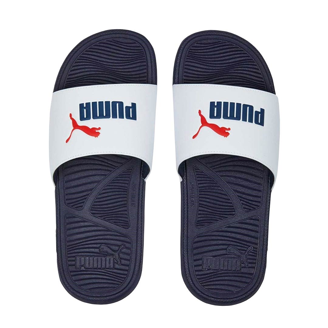 Puma Unisex Cool Cat 2.0 BX Slides 389113 05 Nvy Wht M6