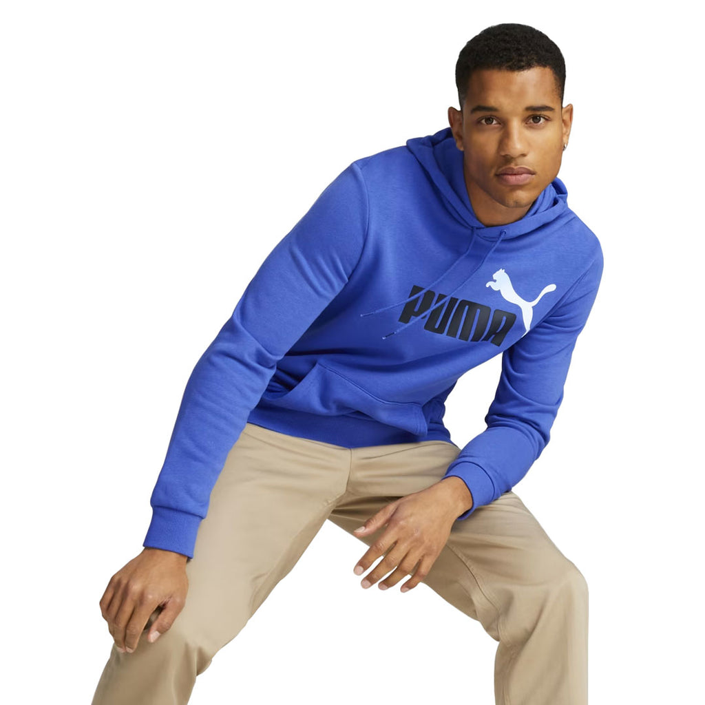 Puma - Sweat à capuche Essentials 2 tons avec grand logo pour homme (586765 92) 