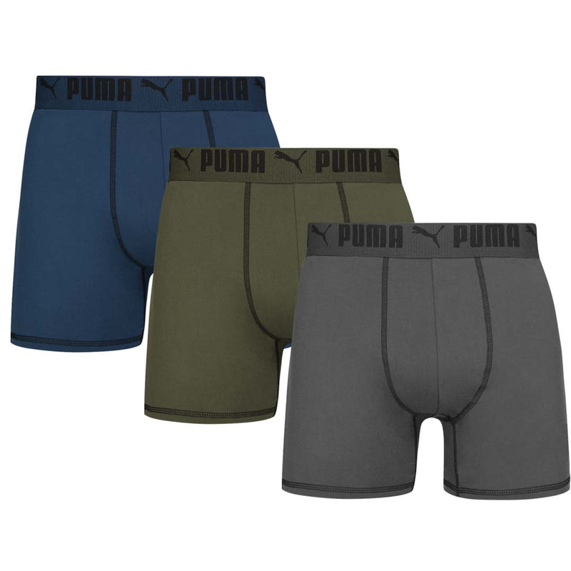 Puma - Men's Performance 3 Pack Boxer Brief (PFA25M157155 313)