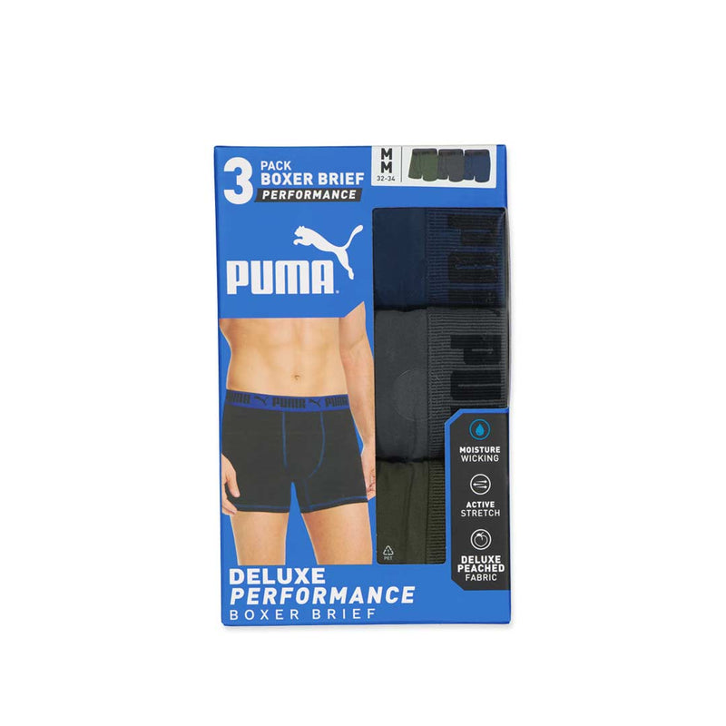 Puma - Men's Performance 3 Pack Boxer Brief (PFA25M157155 313)