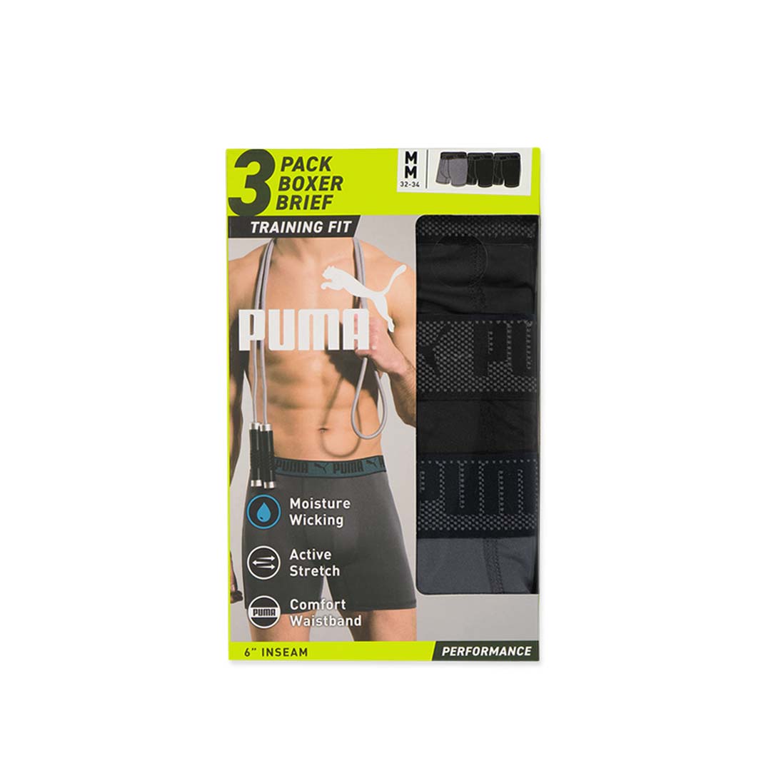 Puma - Men's Training Fit 3 Pack Boxer Brief (PNAM151787 008