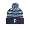 Puma - Men's WRMLBL Stripe Pom Beanie (024809 06)