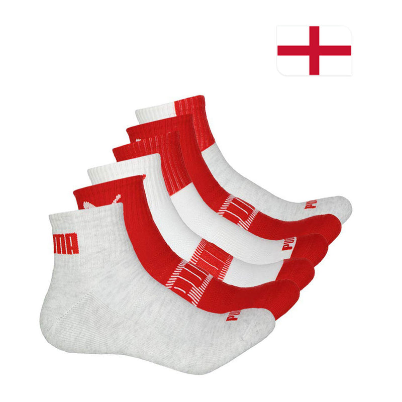 Puma - Unisex England 6 Pack 1/4 Crew Socks (P602683 601)