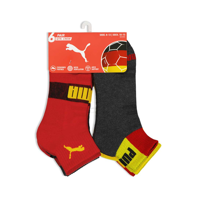 Puma - Unisex Germany 6 Pack 1/4 Crew Socks (P602683 612)
