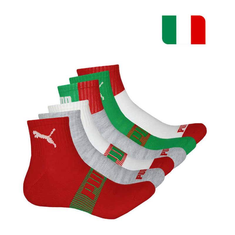 Puma - Unisex Italy 6 Pack 1/4 Crew Socks (P602683 614)