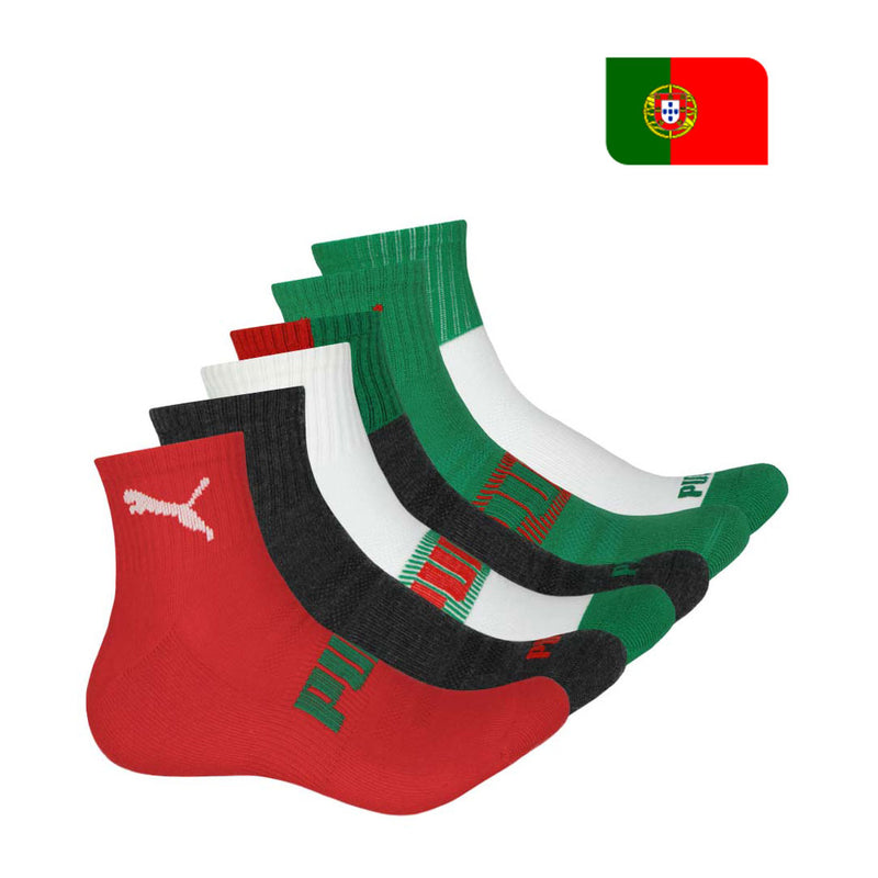 Puma - Unisex Portugal 6 Pack 1/4 Crew Socks (P602683 600)