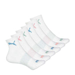Puma - Women's 6 Pack 1/4 Crew Socks (P601591 115)