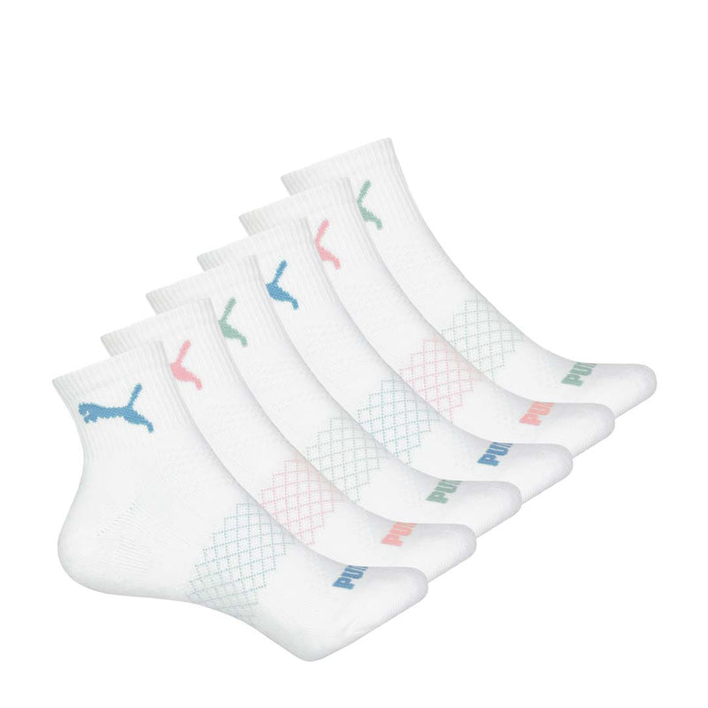 Puma - Women's 6 Pack 1/4 Crew Socks (P601591 115)