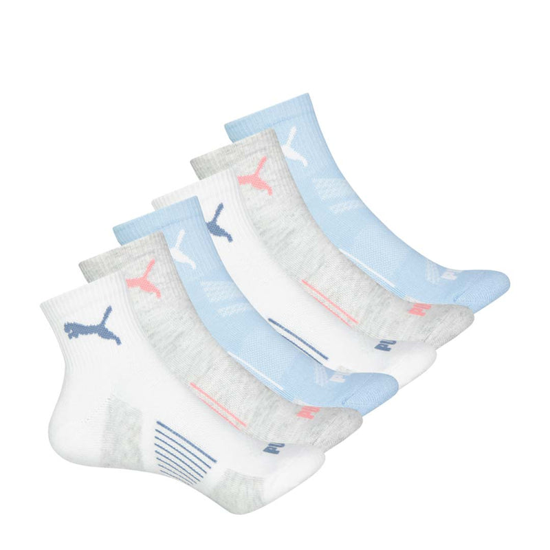 Puma - Women's 6 Pack 1/4 Crew Socks (P601592 462)