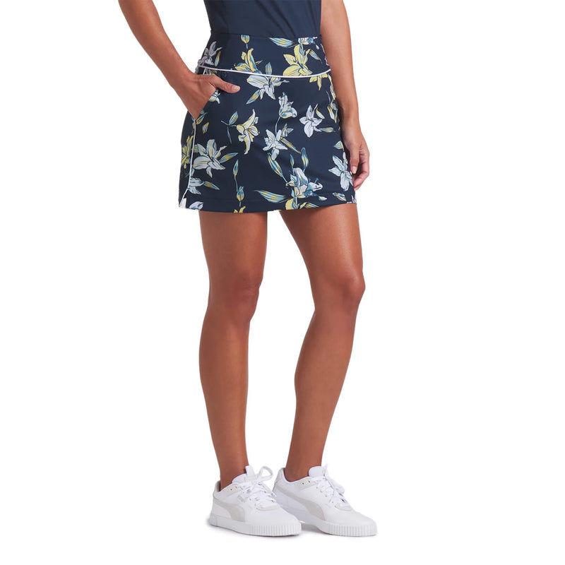 Puma - Women's Blake Knit Lily Floral Golf Skirt (629366 01)