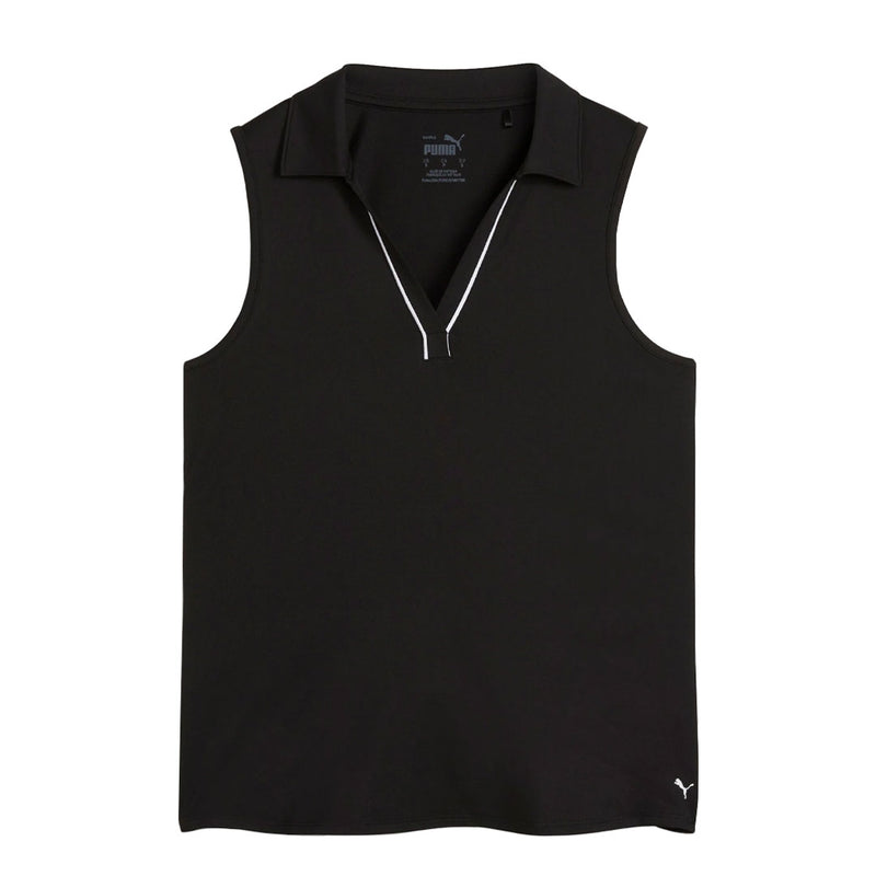 Puma - Women's Cloudspun Piped Sleeveless Golf Polo (623912 05)