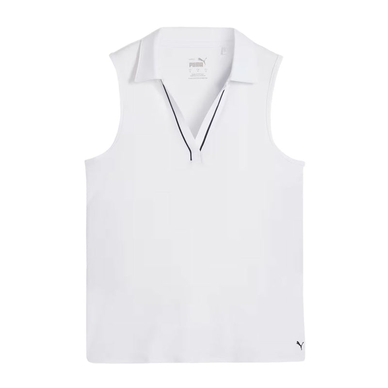 Puma - Women's Cloudspun Piped Sleeveless Golf Polo (623912 01)