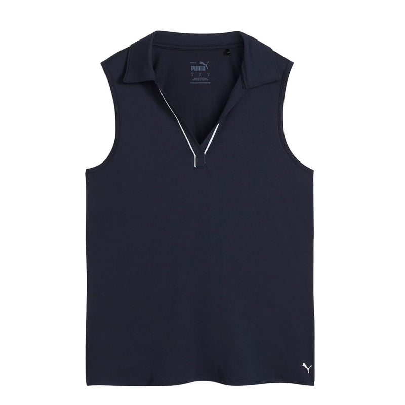Puma - Women's Cloudspun Piped Sleeveless Golf Polo (623912 02)