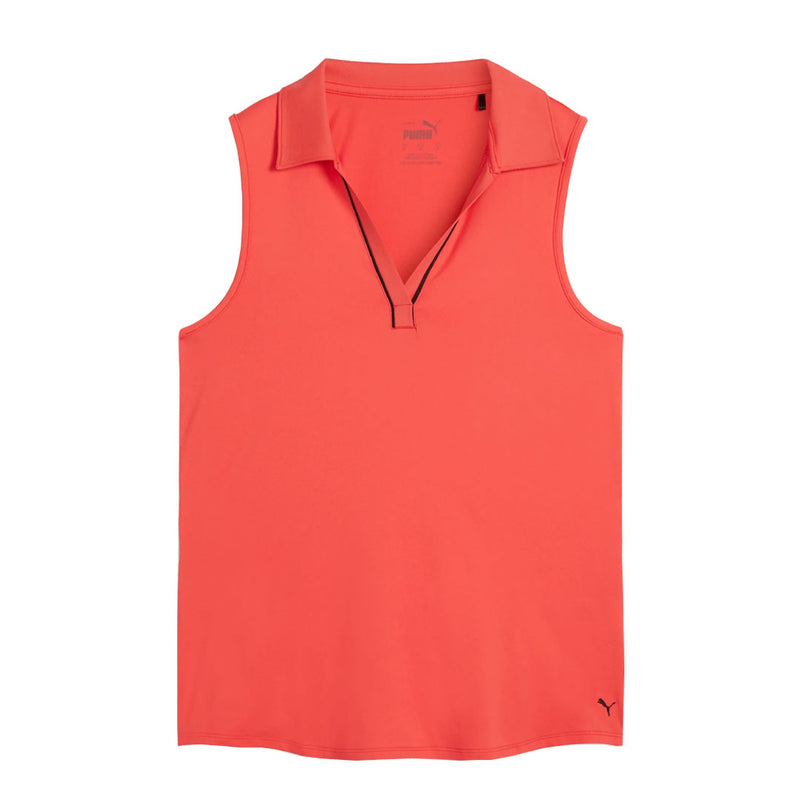 Puma - Women's Cloudspun Piped Sleeveless Golf Polo (623912 06)