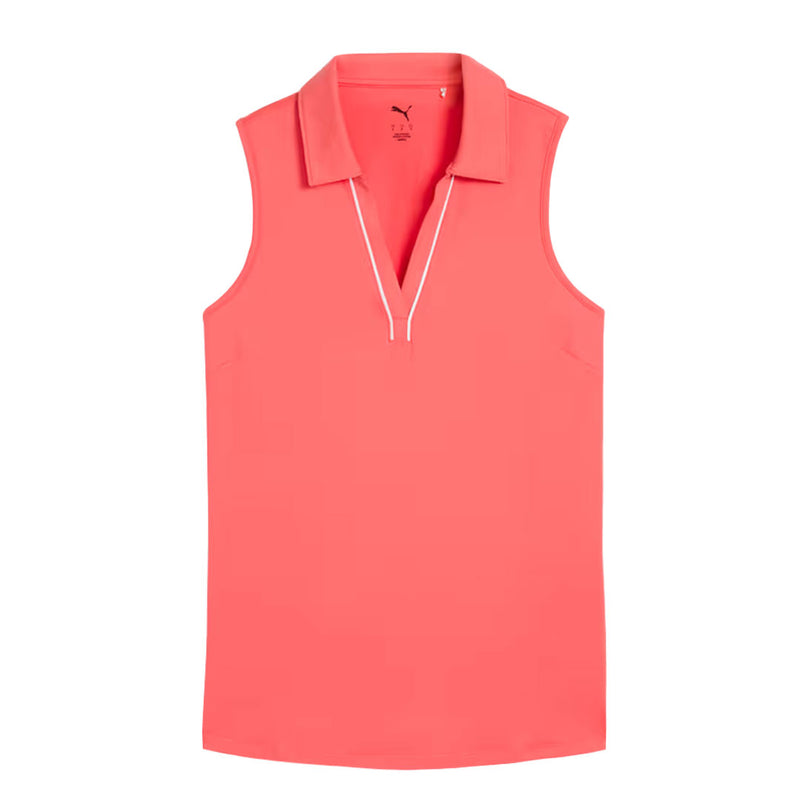 Puma - Women's Cloudspun Piped Sleeveless Golf Polo (623912 20)