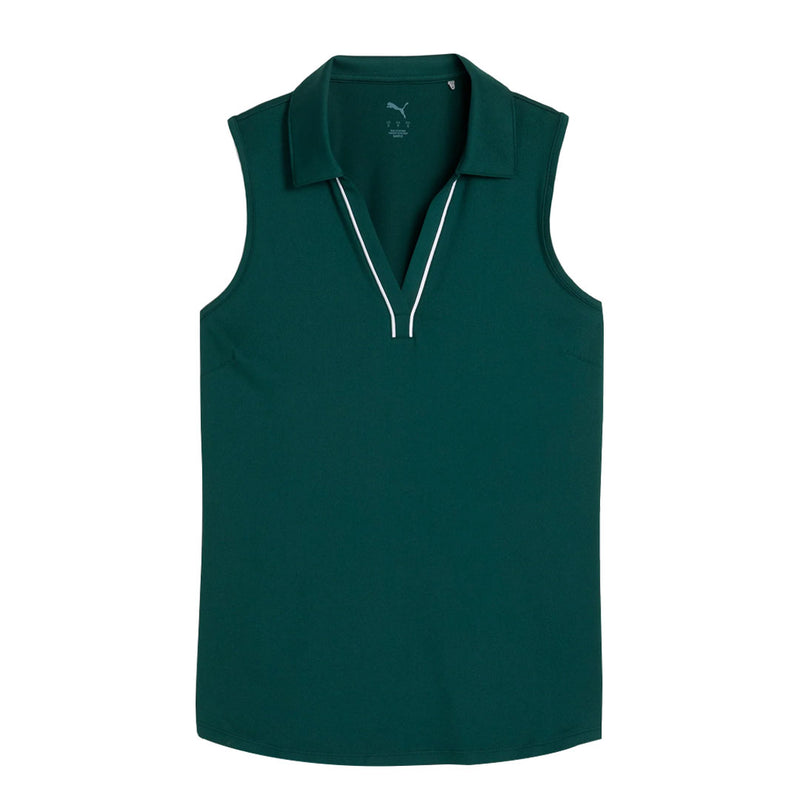 Puma - Women's Cloudspun Piped Sleeveless Golf Polo (623912 21)