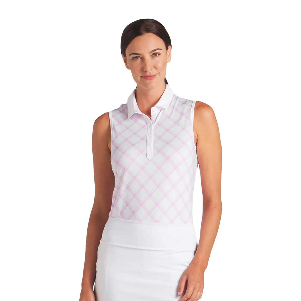 Puma - Women's Cloudspun Plaid Sleeveless Polo (623919 01)