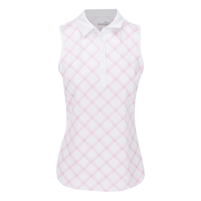 Puma - Women's Cloudspun Plaid Sleeveless Polo (623919 01)
