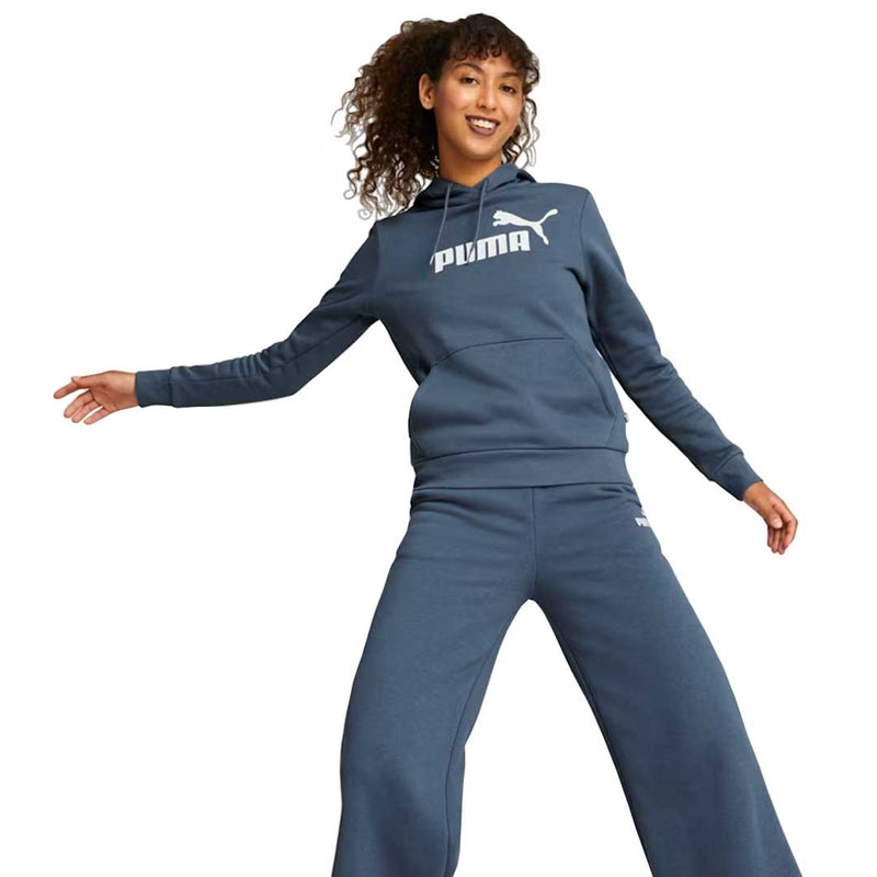 Puma - Sweat à capuche en polaire Essentials Logo pour femme (586789 18) 