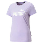 Puma - T-shirt chiné Essentials Logo pour femme (586876 70) 