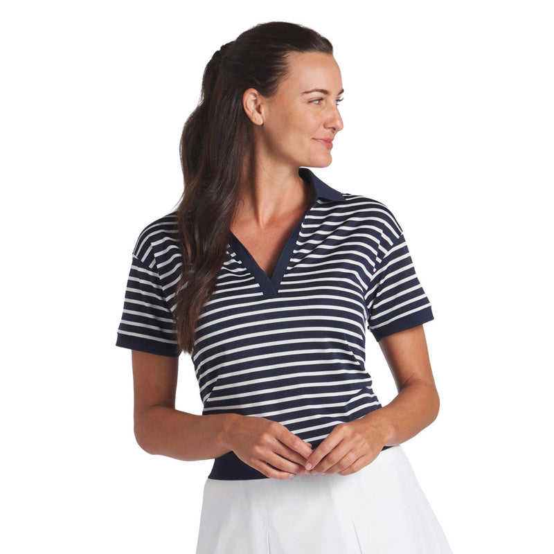 Puma - Women's Everyday Stripe Pique Golf Polo (623914 05)