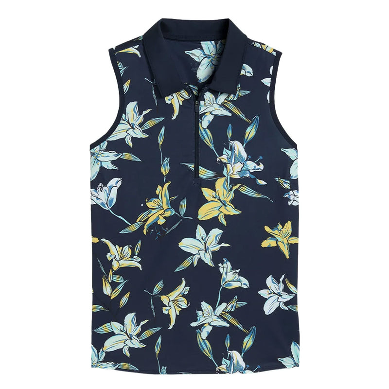 Puma - Women's MATTR Lily Floral Sleeveless Polo (629431 01)