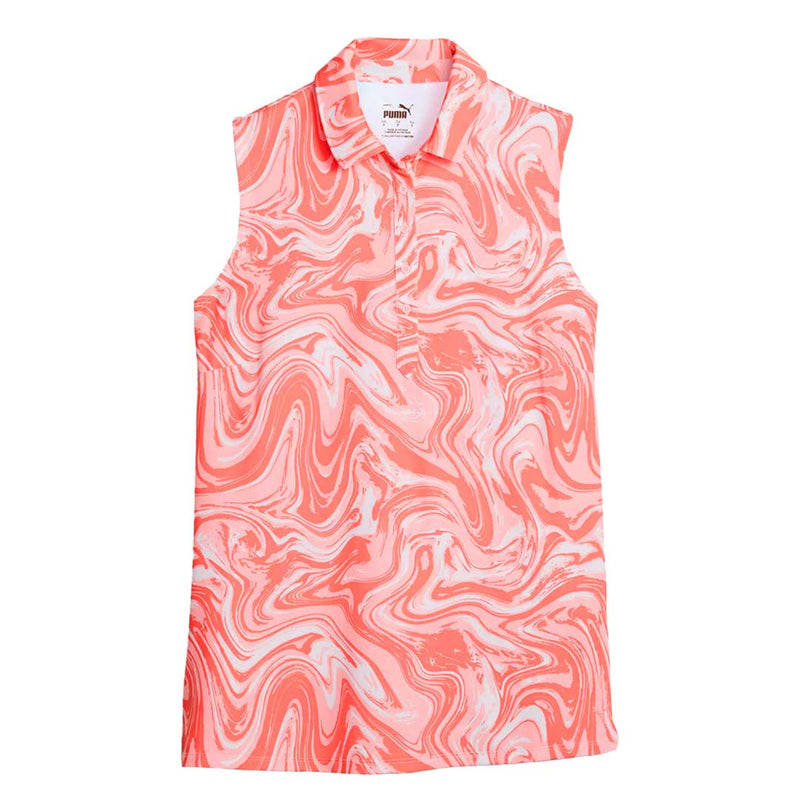 Puma - Women's MATTR Sandstone Sleeveless Golf Polo (621634 02)