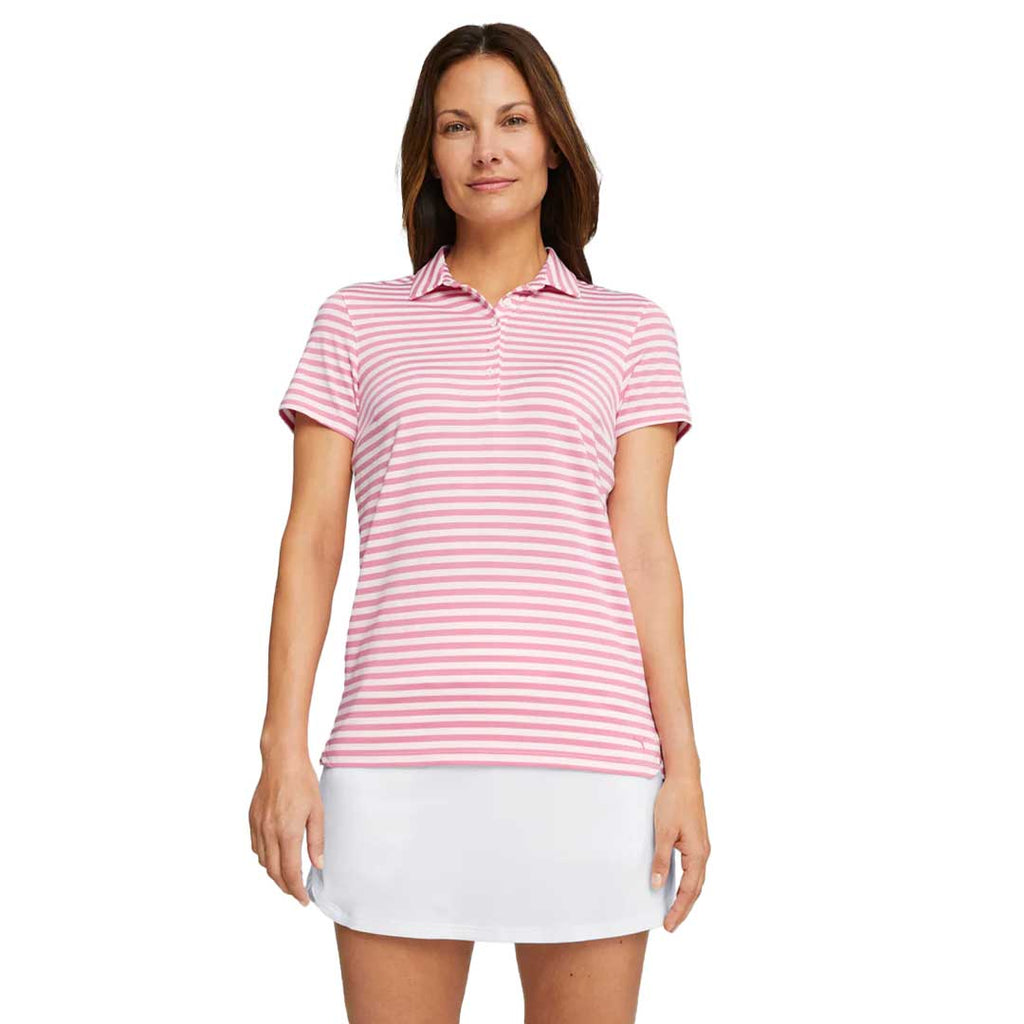 Puma - Women's MATTR Somer Stripe Short Sleeve Golf Polo (621880 04)