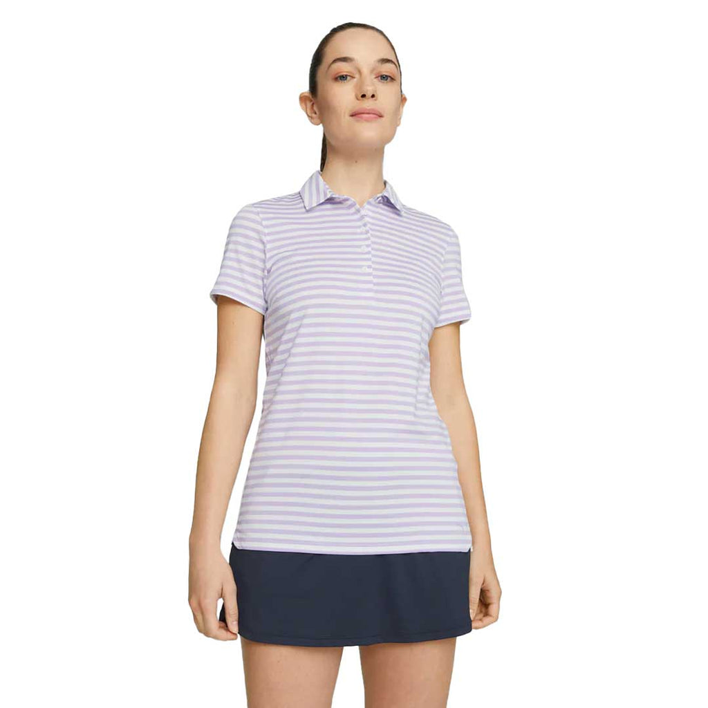 Puma - Women's MATTR Somer Stripe Short Sleeve Golf Polo (621880 06)