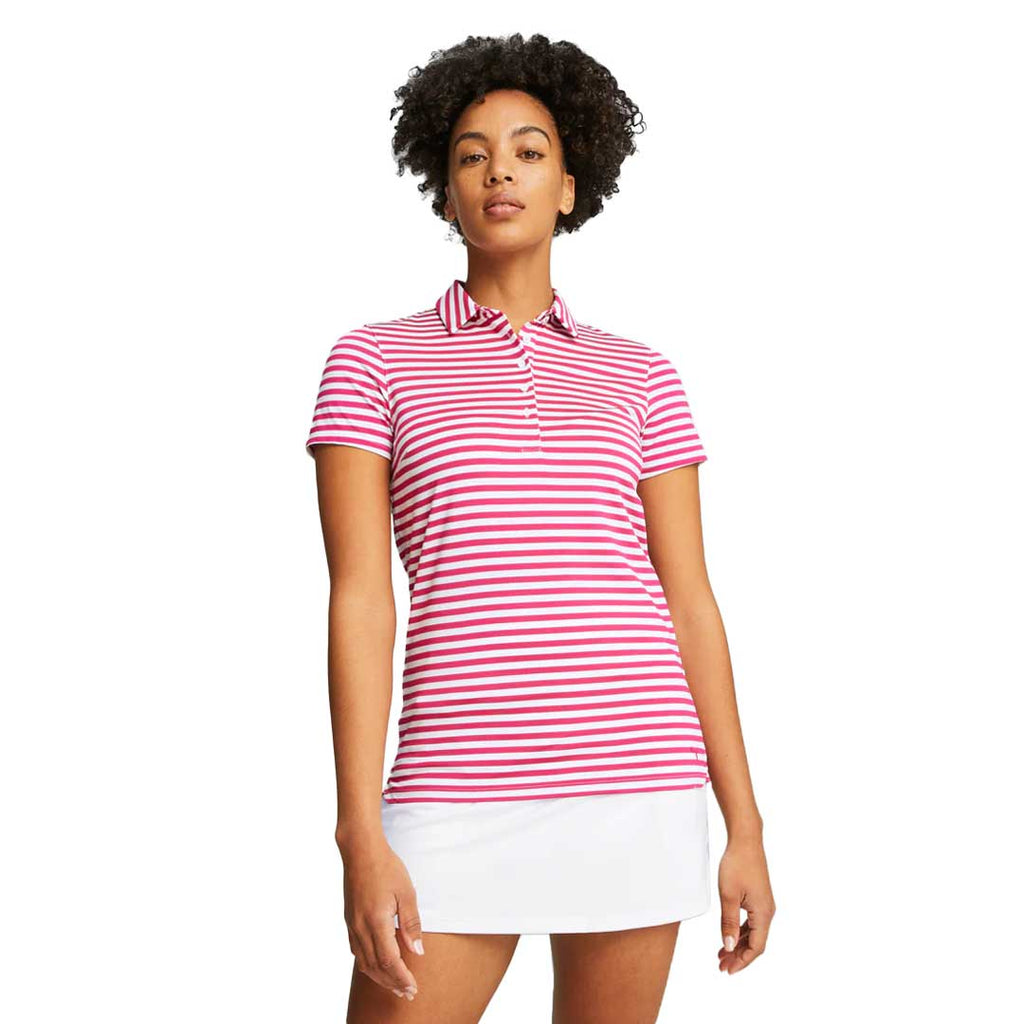 Puma - Women's MATTR Somer Stripe Short Sleeve Golf Polo (621880 07)