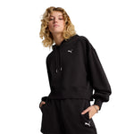 Puma - Women's Wardrobe Essentials Relaxed Cropped Hoodie (629746 01)