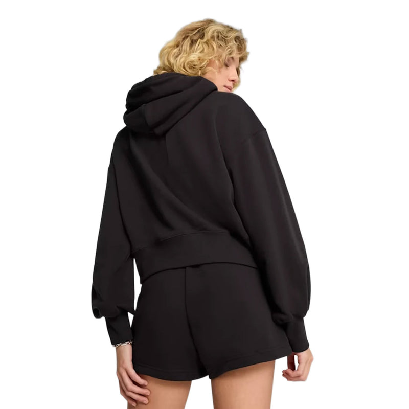 Puma - Women's Wardrobe Essentials Relaxed Cropped Hoodie (629746 01)