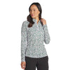 Puma - Women's You-V Leopard Quarter-Zip Golf Sweater (623929 01)