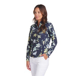 Puma - Women's You-V Lily Floral Golf 1/4 Zip Sweatshirt (629379 01)