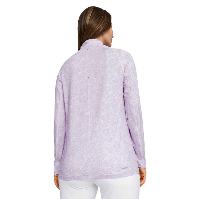 Puma - Women's You-V Plumeria 1/4 Zip Sweater (622788 02)