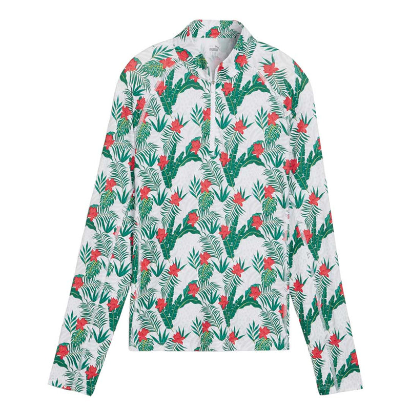 Puma - Women's You-V Tropic Golf Quarter Zip Sweater (623933 01)