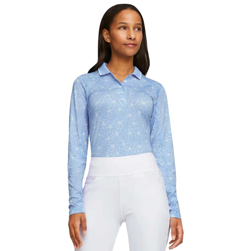 Puma - Women's YouV Island Flower Long Sleeve Polo (539037 02)