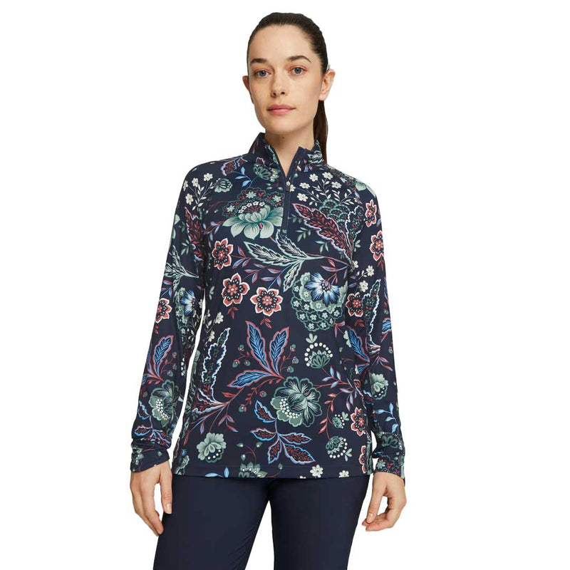 Puma - Women's Puma x LIBERTY You-V Golf Quarter-Zip Sweater (622789 01)