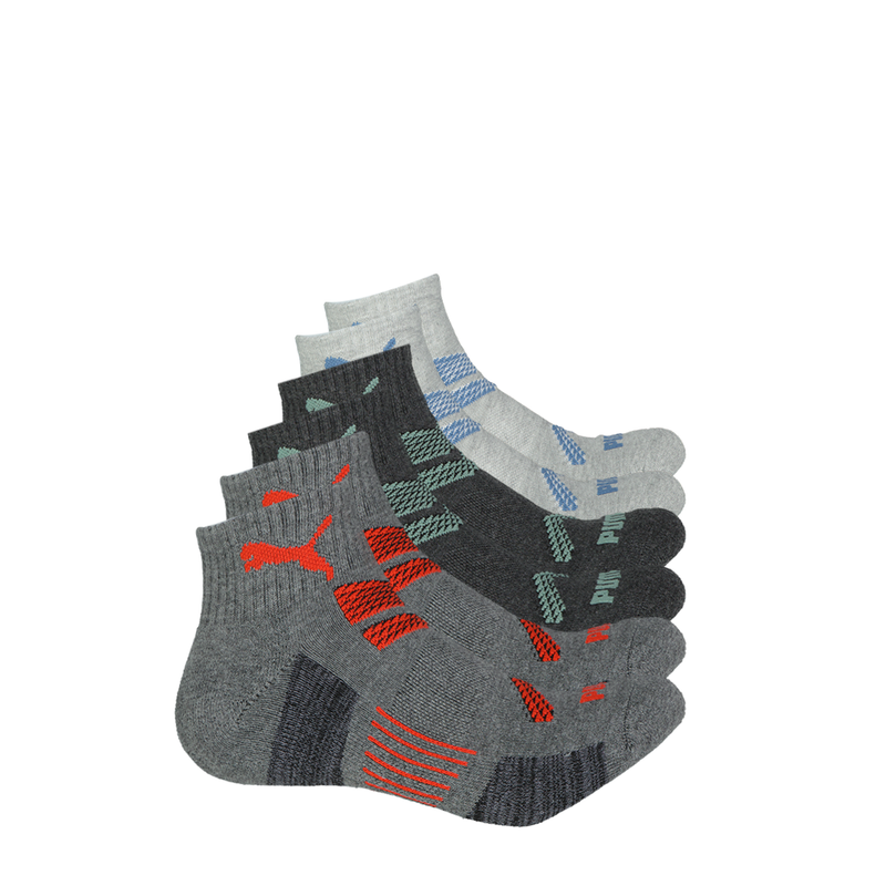 Puma - Men's 6 Pack 1/4 Crew Socks (P601458 095)