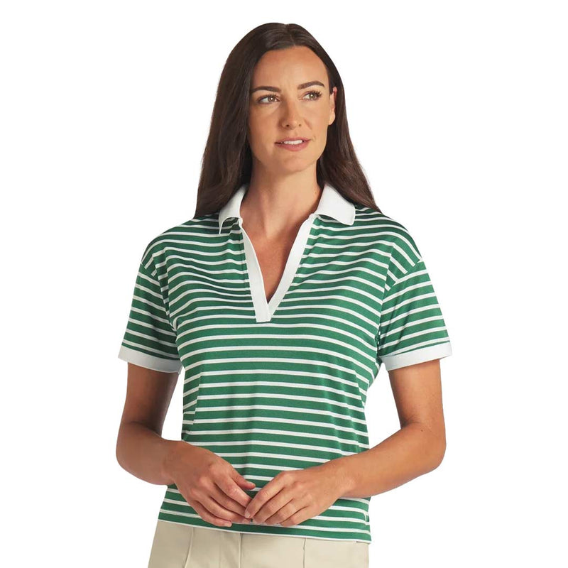 Puma - Women's Everyday Stripe Pique Golf Polo (623914 02)