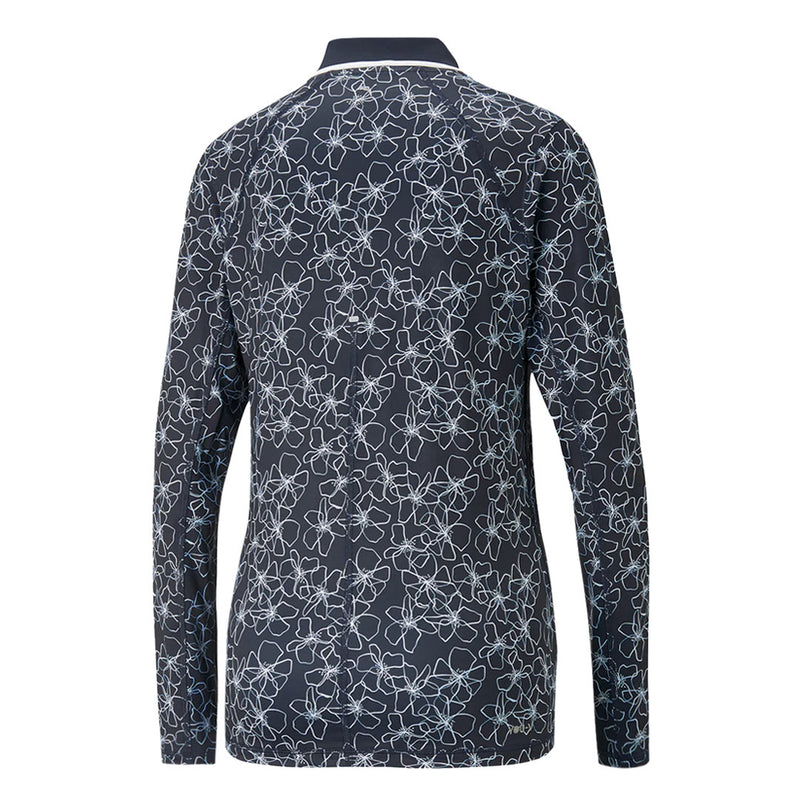 Puma - Women's YouV Island Flower Long Sleeve Polo (539037 01)