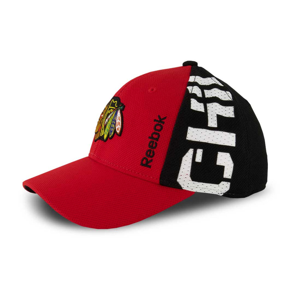 Reebok Chicago Blackhawks Draft Structured Flex Fit Hat Red