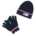Russel Athletic - Ensemble bonnet et gants en acrylique pour homme (RARU0EBMP2LC1WN 41NVY)