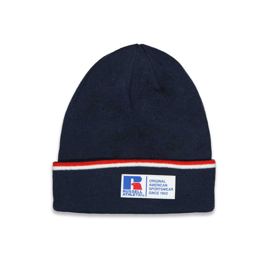 Russel Athletic - Ensemble bonnet et gants en acrylique pour homme (RARU0EBMP2LC1WN 41NVY)