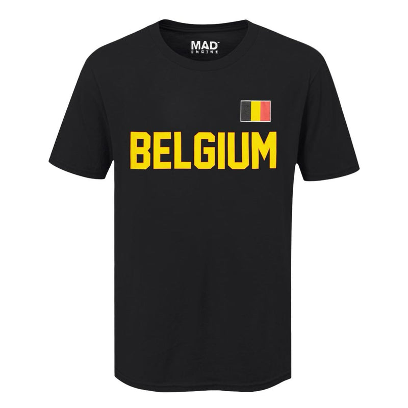 SVP Sports - Men's Belgium Flag T-Shirt (MEXXPYCMSC3A1PB 00BLK)