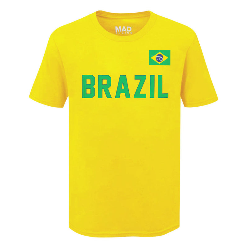 SVP Sports - Men's Brazil Flag T-Shirt (MEXXPXXMSC3A1PB 73YLW)