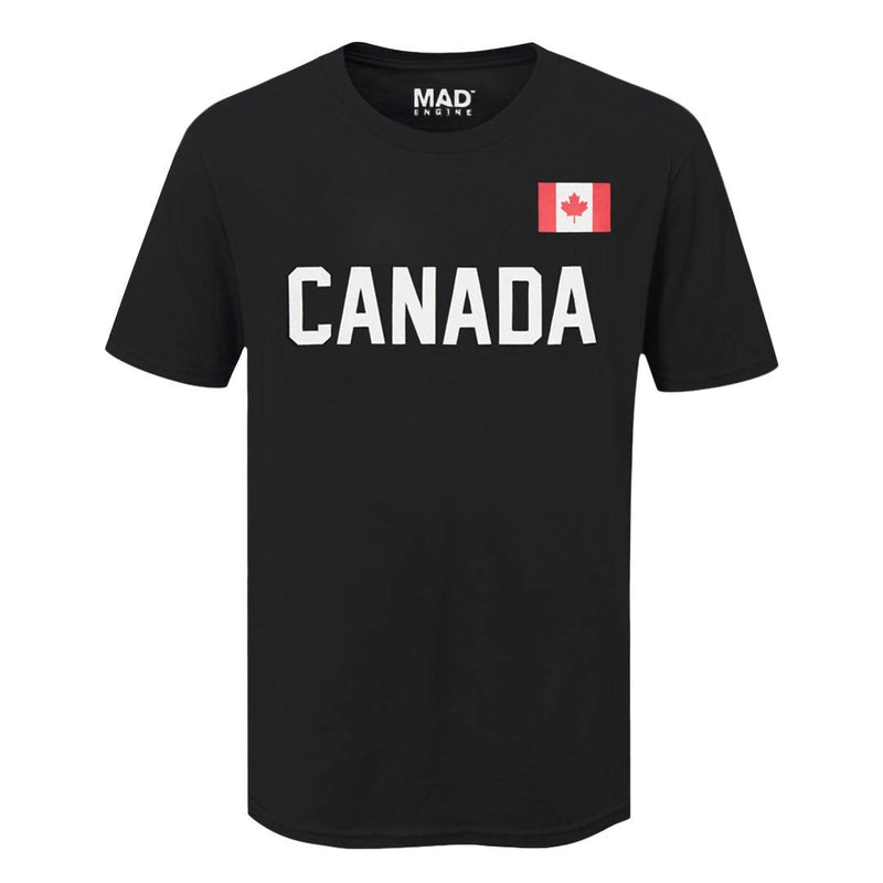 SVP Sports - Men's Canada Flag T-Shirt (MEXXPXVMSC3A1PB 00BLK)